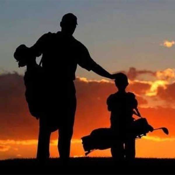 Man's Love for Golf and Family: The Golfer's Circle of Life